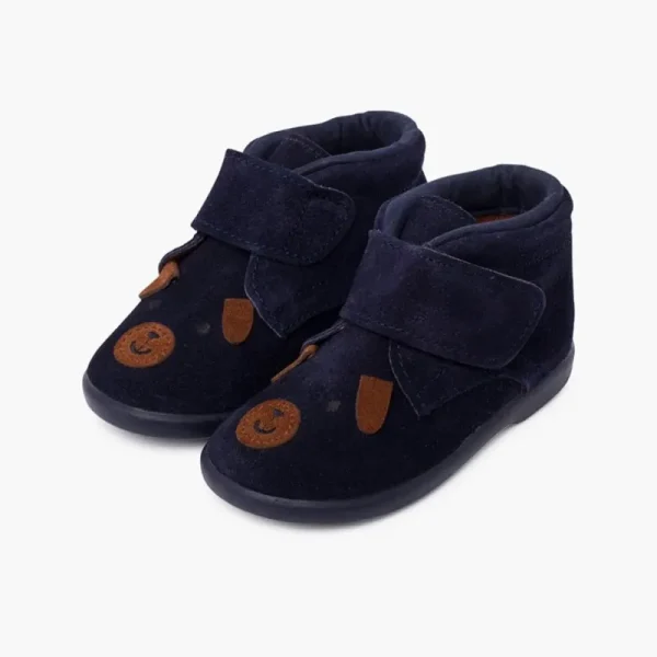 Pisamonas Botas Camurca Cachorro Fecho Aderente Hot