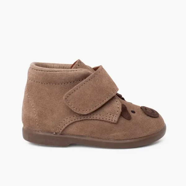 Pisamonas Botas Camurca Cachorro Fecho Aderente Hot