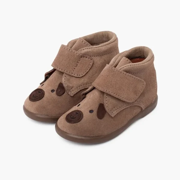 Pisamonas Botas Camurca Cachorro Fecho Aderente Hot