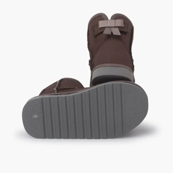 Pisamonas Botas Tipo Australianas Laco Lateral Cor Castanho Hot