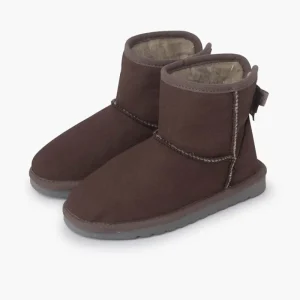Pisamonas Botas Tipo Australianas Laco Lateral Cor Castanho Hot