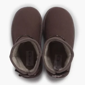 Pisamonas Botas Tipo Australianas Laco Lateral Cor Castanho Hot