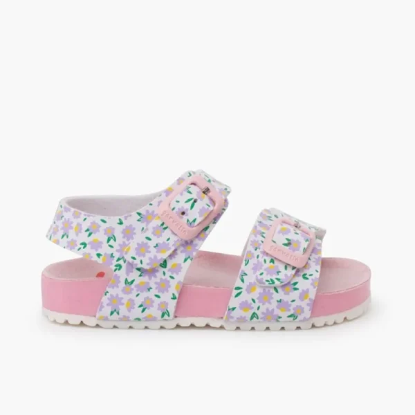 Pisamonas Sandalia Bio Gel Flores Garvalin Cor Flores Store
