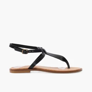 Pisamonas Sandálias Pele Tira Central Com Tachas Sale