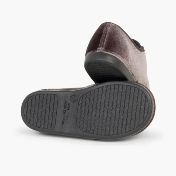 Pisamonas Sapatos De Veludo Atacadores Gorgorao New