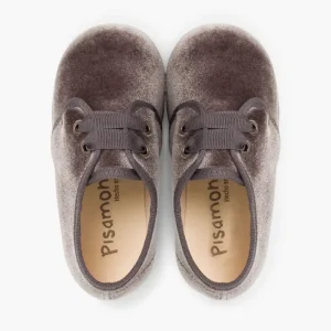 Pisamonas Sapatos De Veludo Atacadores Gorgorao New