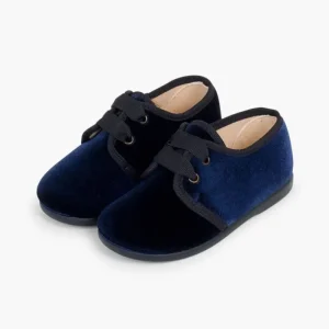 Pisamonas Sapatos De Veludo Atacadores Gorgorao New