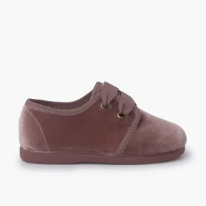 Pisamonas Sapatos De Veludo Atacadores Gorgorao New