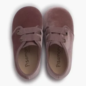 Pisamonas Sapatos De Veludo Atacadores Gorgorao New