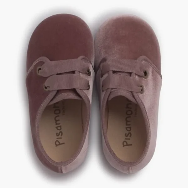 Pisamonas Sapatos De Veludo Atacadores Gorgorao New