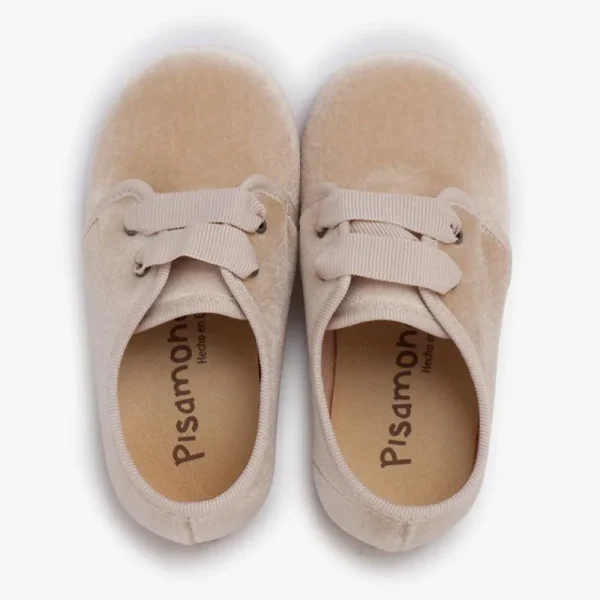 Pisamonas Sapatos De Veludo Atacadores Gorgorao New