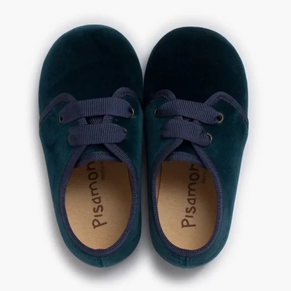 Pisamonas Sapatos De Veludo Atacadores Gorgorao New