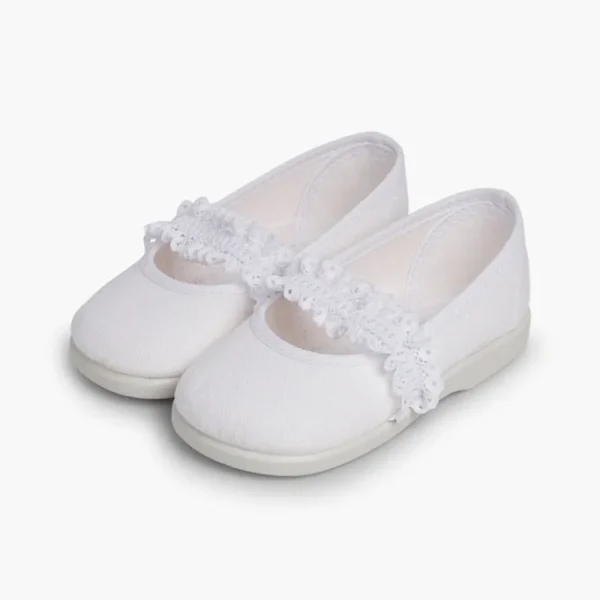Pisamonas Sapatos Merceditas Menina Tira Elastica Renda Store